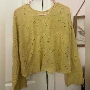 Free People Emma Eyelet Top